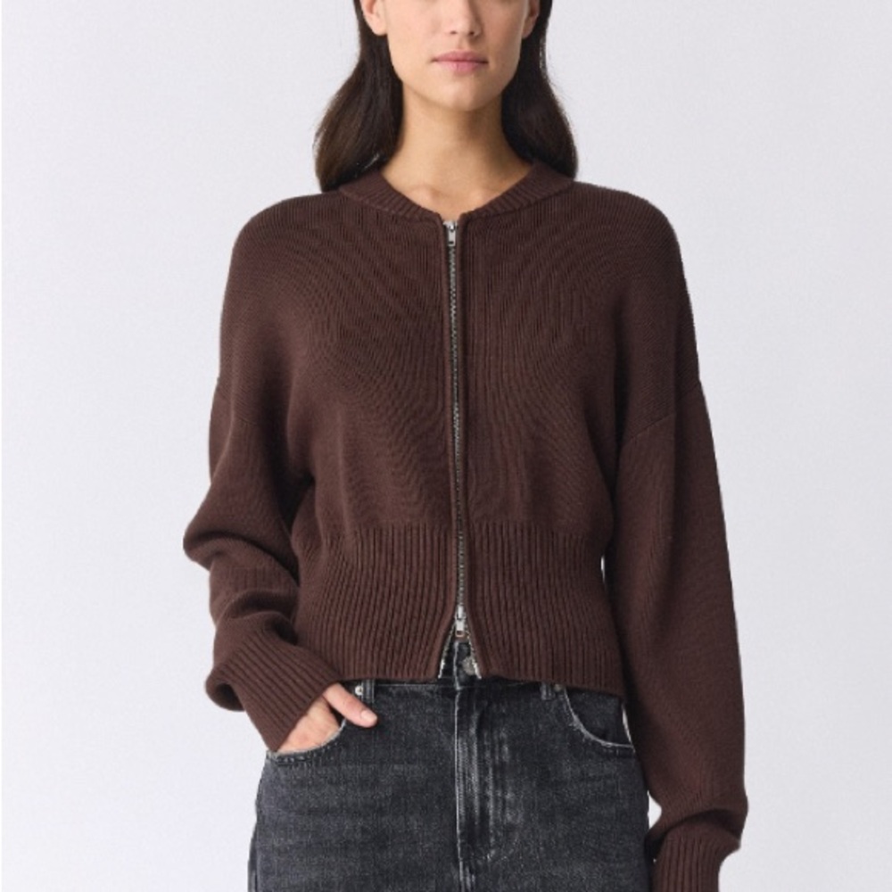 Glassons Fudge Famtasy Zip Through Knit Jacket